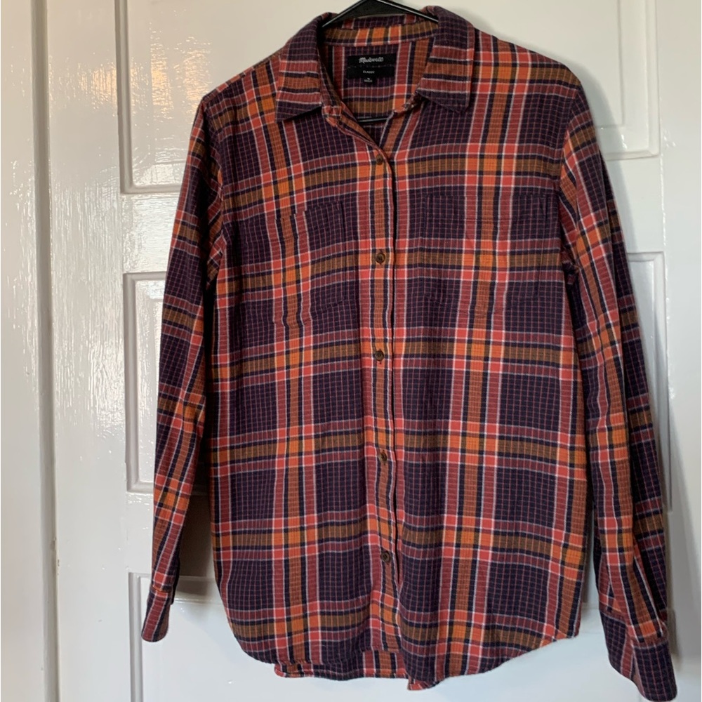 Madewell Flannel Classic Ex-Boyfriend Shirt in Edith Plaid - Picture 7 of 9